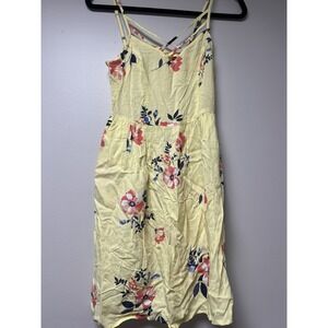 Boho Romantic Y2K‎  Womens Yellow So Sun Dress Size S Feminine Beachy Coastal